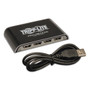 Tripp Lite USB 2.0 Hub, 4 Ports, Black/Silver (TRPU225004R) View Product Image