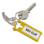 Durable Tags for Locking Key Cabinets, Plastic, 1.13 x 2.75, Dark Blue, 6/Pack