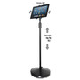 Kantek Floor Stand for iPad and Other Tablets, Black