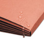Smead TUFF Expanding Wallets, 5.25" Expansion, 1 Section, Elastic Cord Closure, Letter Size, Redrope