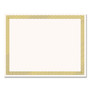 Great Papers! Foil Border Certificates, 8.5 x 11, Ivory/Gold with Braided Gold Border, 12/Pack