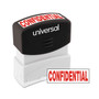 Universal Message Stamp, CONFIDENTIAL, Pre-Inked One-Color, Red (UNV10046) View Product Image