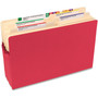 Smead Colored File Pockets, 3.5" Expansion, Legal Size, Red