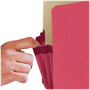 Smead Colored File Pockets, 3.5" Expansion, Legal Size, Red