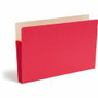 Smead Straight Tab Cut Legal Recycled File Pocket - 8 1/2" x 14" - 3 1/2" Expansion - Top Tab Location - Red - Tear Resistant
