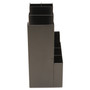 Mind Reader Coffee Condiment Caddy Organizer, 10 Compartments, 5.4 x 11 x 12.6, Black
