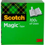 Scotch Magic Tape - 36 yd Length x 0.50" Width - 1" Core - Matte - Clear - Split Resistant, Tear Resistant - (MMM810121296)