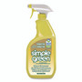 Simple Green Industrial Cleaner and Degreaser, Concentrated, Lemon, 24 oz Spray Bottle, 12/Carton