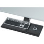 Fellowes Designer Suites Compact Keyboard Tray - 3" Height x 27.5" Width x 18" Depth - Black