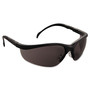 MCR Safety Klondike Safety Glasses, Matte Black Frame, Gray Lens, 12/Box CRWKD112BX
