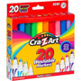 Cra-Z-Art Washable Markers, Broad Bullet Tip, Assorted Classic/Neon/Pastel Colors, 20/Set