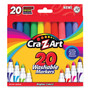 Cra-Z-Art Washable Markers, Broad Bullet Tip, Assorted Classic/Neon/Pastel Colors, 20/Set (CZA44402WM20) View Product Image