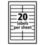 Avery Removable Multi-Use Labels, Inkjet/Laser Printers, 0.5 x 1.75, White, 20/Sheet, 42 Sheets/Pack, (5422) View Product Image