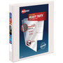 Avery Heavy-Duty Non Stick View Binder with DuraHinge and Slant Rings, 3 Rings, 1" Capacity, 11 x 8.5, White, (5304)