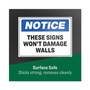 Avery Surface Safe Removable Label Safety Signs, Inkjet/Laser Printers, 5 x 7, White, 2/Sheet, 15 Sheets/Pack