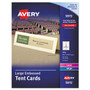 Avery Large Embossed Tent Card, Ivory, 3.5 x 11, 1 Card/Sheet, 50 Sheets/Pack (AVE5915) View Product Image