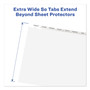 Avery Print and Apply Index Maker Clear Label Dividers, Extra Wide Tab, 8-Tab, 11.25 x 9.25, White, 1 Set