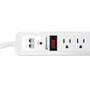 Innovera Surge Protector, 7 AC Outlets, 4 ft Cord, 1,080 J, White (IVR71654) View Product Image