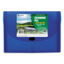 C-Line Expanding Files, 1.63" Expansion, 13 Sections, Cord/Hook Closure, 1/6-Cut Tabs, Letter Size, Blue