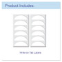 C-Line Expanding Files, 1.63" Expansion, 13 Sections, Cord/Hook Closure, 1/6-Cut Tabs, Letter Size, Blue