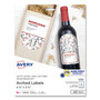 Avery Textured Arched Print-to-the-Edge Labels, Laser Printers, 4.75 x 3.5, White, 4/Sheet, 10 Sheets/Pack