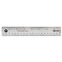 Westcott Stainless Steel Rulers - 15" Length x 1" Width - 1/16, 1/32 Graduations - Metric, Imperial Measuring System - Stainless Steel - Stainless Steel - (ACM10416)