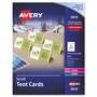 Avery Small Tent Card, Ivory, 3.5 x 2, 4 Cards/Sheet, 40 Sheets/Pack