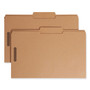 Smead Top Tab Fastener Folders, Guide-Height 2/5-Cut Tabs, 0.75" Expansion, 2 Fasteners, Legal Size, 17-pt Kraft, 50/Box