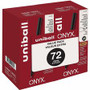 uniball™ Onyx Rollerball Pens - 0.7 mm Pen Point - Black Ink - Matte Black Barrel
