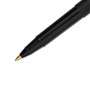 uniball ONYX Rollerball Pen, Stick, Fine 0.7 mm, Black Ink, Black Barrel, 72/Pack
