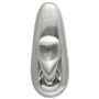 Command All Weather Hooks and Strips, Large, Metal, Brushed Nickel, 5 lb Capacity, 1 Hook and 2 Strips