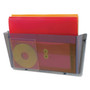 deflecto Unbreakable DocuPocket Wall File, Letter Size, 14.5" x 3" x 6.5", Smoke