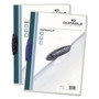 Durable Swingclip Clear Report Cover, Swing Clip, 8.5 x 11, Black Clip, 25/Box