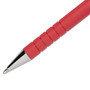 Paper Mate FlexGrip Ultra Recycled Ballpoint Pen, Stick, Medium 1 mm, Red Ink, Red Barrel, Dozen