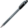 Paper Mate FlexGrip Ultra Recycled Ballpoint Pen, Stick, Fine 0.8 mm, Black Ink, Gray Barrel, Dozen