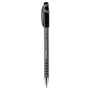 Paper Mate FlexGrip Ultra Recycled Ballpoint Pen, Stick, Fine 0.8 mm, Black Ink, Gray Barrel, Dozen