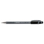 Paper Mate FlexGrip Ultra Recycled Ballpoint Pen, Stick, Fine 0.8 mm, Black Ink, Gray Barrel, Dozen