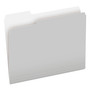 Pendaflex Colored File Folders, 1/3-Cut Tabs: Assorted, Letter Size, Gray/Light Gray, 100/Box