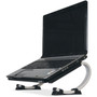 Allsop Redmond Adjustable Curve Notebook Stand, 15" x 11.5" x 6", Black/Silver, Supports 40 lbs (ASP30498) View Product Image
