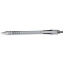 Paper Mate FlexGrip Ultra Recycled Ballpoint Pen, Retractable, Fine 0.8 mm, Black Ink, Gray/Black Barrel, Dozen