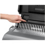 Fellowes Quasar 500 Electric Comb Binding System, 500 Sheets, 16.88 x 15.38 x 5.13, Metallic Gray