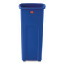 Rubbermaid Commercial Untouchable Square Waste Receptacle, 23 gal, Plastic, Blue (RCP356973BE) View Product Image