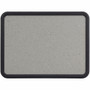 Quartet Contour Bulletin Board - 36" Board Height x 48" Board Width - Faux Granite Surface - Self-healing, Durable - Black Frame