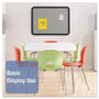 Quartet Contour Granite Board, 48" x 36", Granite Gray Surface, Black Plastic Frame