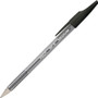 Pilot Better Ballpoint Pen, Stick, Medium 1 mm, Black Ink, Smoke Barrel, Dozen