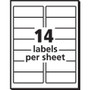 Avery Matte Clear Easy Peel Mailing Labels w/ Sure Feed Technology, Inkjet Printers, 1.33 x 4, Clear, 14/Sheet, 10 Sheets/Pack