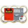 Scotch Lightweight Shipping/Packaging Tape - 54.60 yd Length x 1.88" Width x 2.2 mil Thickness - 3" Core - Clear - Synthetic Rubber Resin - For Sealing, Shipping