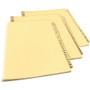 Avery Preprinted Laminated Tab Dividers with Gold Reinforced Binding Edge, 12-Tab, Jan. to Dec., 11 x 8.5, Buff, 1 Set