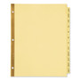 Avery Preprinted Laminated Tab Dividers with Gold Reinforced Binding Edge, 12-Tab, Jan. to Dec., 11 x 8.5, Buff, 1 Set