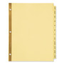 Avery Preprinted Laminated Tab Dividers with Gold Reinforced Binding Edge, 12-Tab, Jan. to Dec., 11 x 8.5, Buff, 1 Set (AVE11307) View Product Image